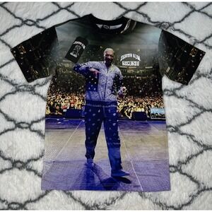DEATH ROW Records Snoop Dogg All Over‎ Print Concert T-Shirt Men's Sz S *NEW*